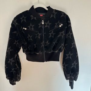 Perfect moment cropped Sherpa bomber jacket XS. Worn once